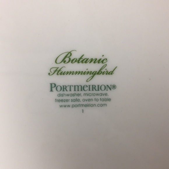 SOLD Botanic Hummingbird by Portmeirion Place - Picture 11 of 12